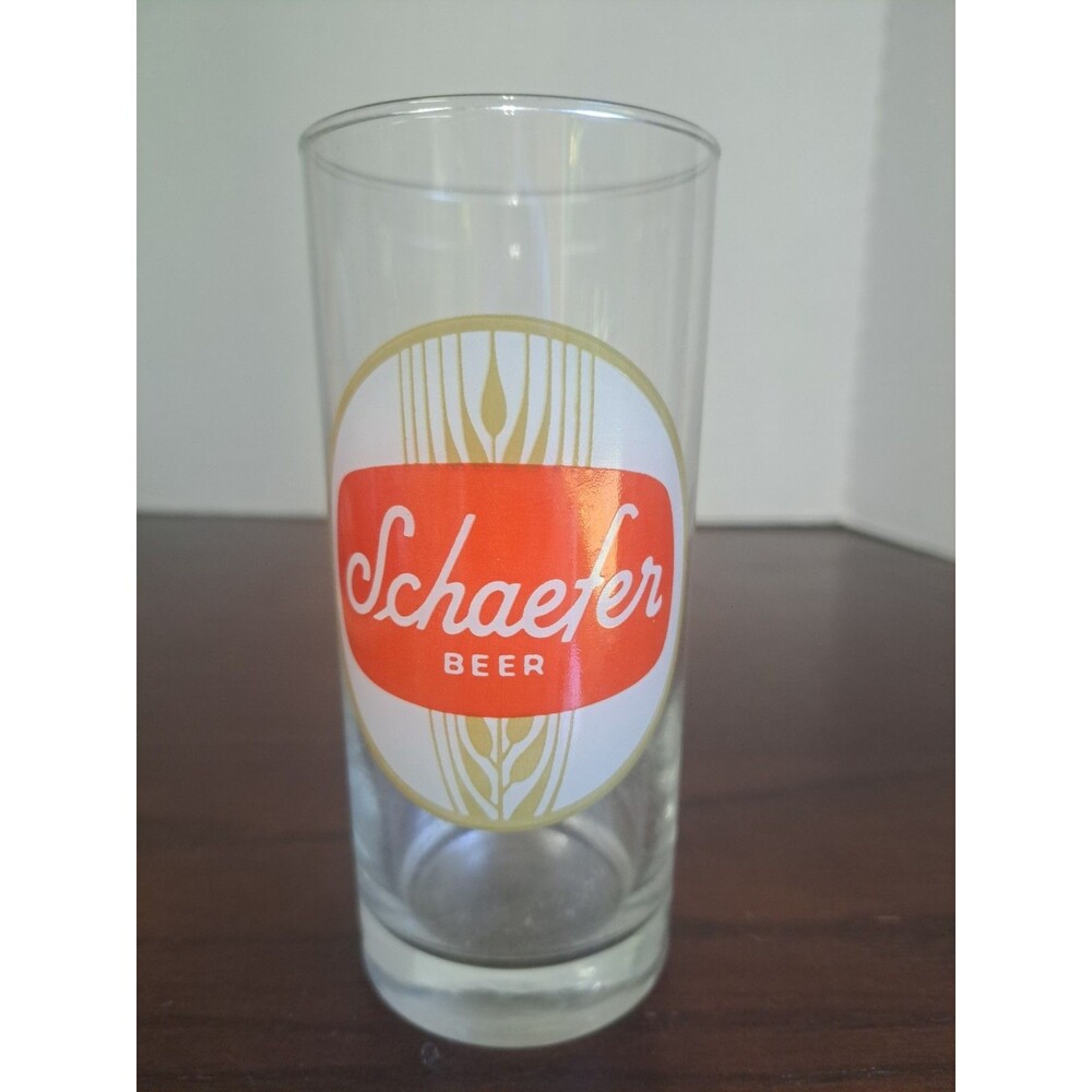 1970s Schaefer Beer Drinking Glass